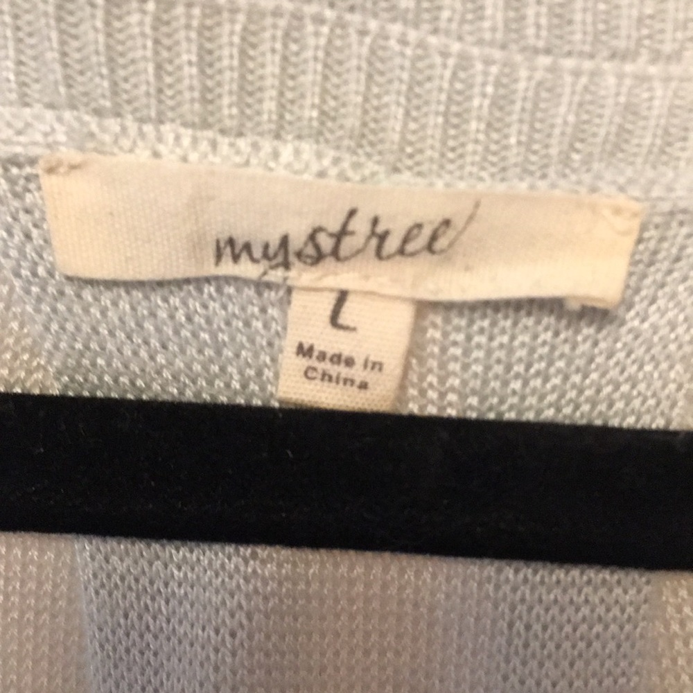Blue Ombré Knit Tank Top by Mystree - size Large - Picture 3 of 4